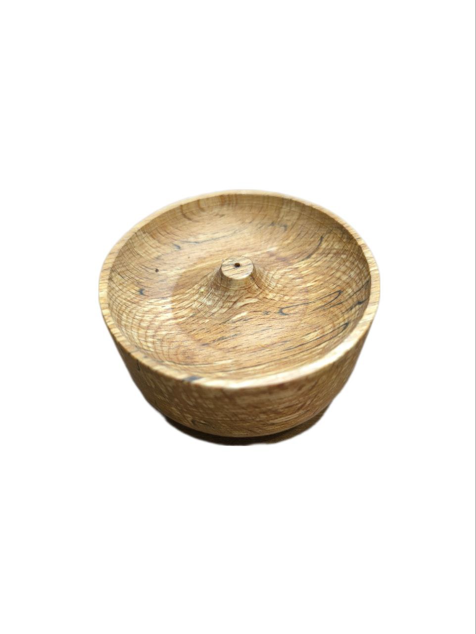 جاعودی چوبی گرد رنگ قهوه ای روشن